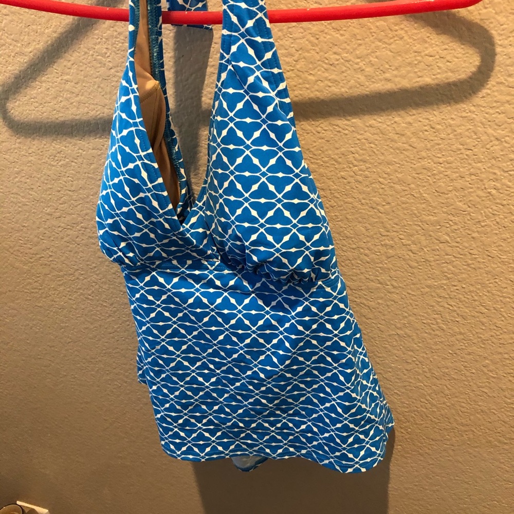 Land's End Blue Swim Tank Top - Picture 3 of 6